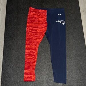 Nike NFL Team Apparel Patriots Red and Navy Leggings size XXL